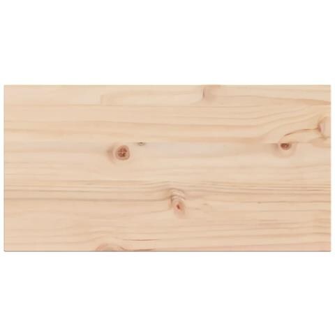 Piani Tavolo 2 Pz 60x30x2,5 Cm Rettangolare Legno Massello Pino - Foto 3