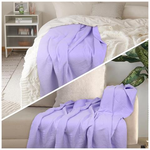 Coperta Per Neonati Alyoen Viola Morbida 119x119cm Coperta Per Neonati - Foto 3