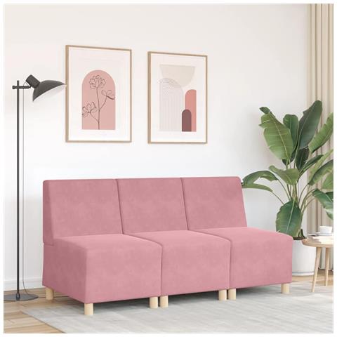 Divano Sedia Rosa 55 cm Velluto - Foto 8