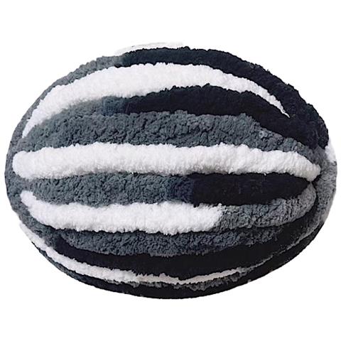 Gomitolo Di Lana Gigante Super Chunky In Miscela Di Lana Islandese White+black - Foto 1