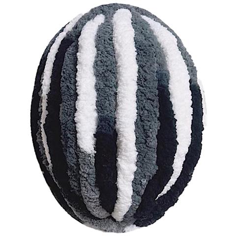 Gomitolo Di Lana Gigante Super Chunky In Miscela Di Lana Islandese White+black - Foto 2