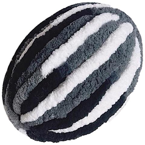 Gomitolo Di Lana Gigante Super Chunky In Miscela Di Lana Islandese White+black - Foto 4