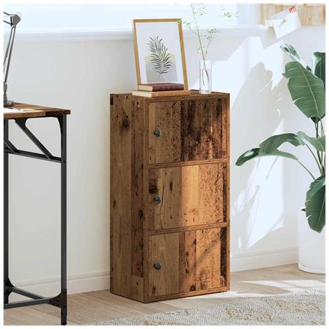 Libreria Legno Vecchio 40x24x77 Cm In Truciolato - Foto 3