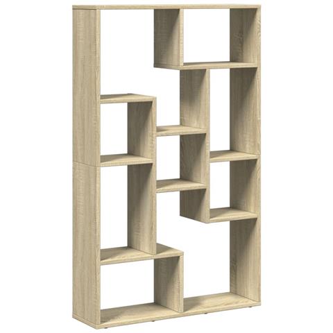 Libreria Rovere Sonoma 72x20x120 Cm In Truciolato - Foto 2