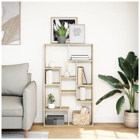 Libreria Rovere Sonoma 72x20x120 Cm In Truciolato - Foto 3