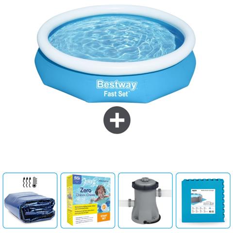 Piscina Fuori Terra - In Giro - 305x66 Cm - Blu - Include Accessori Coordinati Cb7 - Foto 1