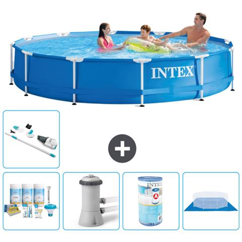 Piscina Fuori Terra - In Giro - 366x76 Cm - Blu - Include Accessori Coordinati A1602 - Foto 1