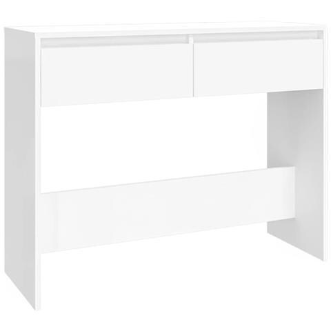Lusso Casadino -  Tavolo Consolle Bianco 100x35x76,5 Cm In Truciolato - Foto 1
