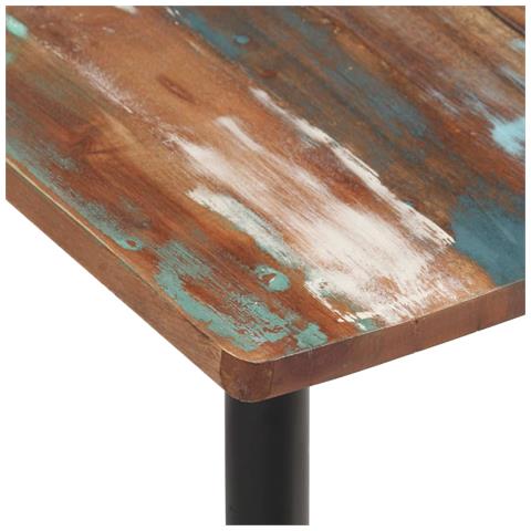 Sedie Da Pranzo 6 Pz In Legno Massello Di Recupero - Foto 8