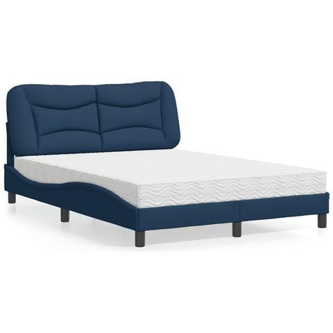 Letto con Materasso Blu 120x200 cm in Tessuto - Foto 2