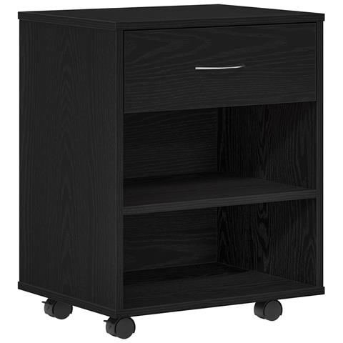 Mobile Nero Rovere 46x36x59 cm in legno ingegnerizzato di - Foto 1