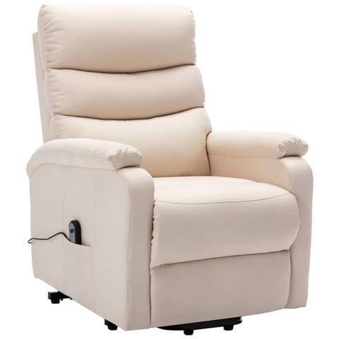 Lusso Casadino -  Poltrona Alzapersona Crema In Tessuto - Foto 1