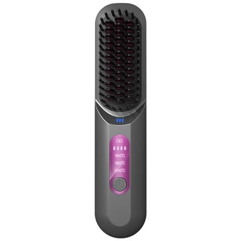 Spazzola Lisciante Portatile Senza Fili: Styling Senza Fili Per Casa E Viaggi Grey - Foto 1