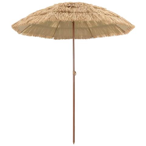 Ombrellone da Spiaggia Marrone Ø 160 x 196 cm Acciaio - Foto 1