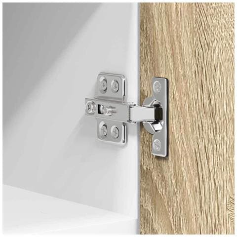 Armadio pensile con porta Riga 2 pcs Quercia Sonoma e Bianca - Foto 9