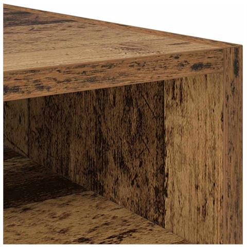 Comodino 2 pcs Legno vecchio 40 x 40 x 50 cm Legno multistrato - Foto 9