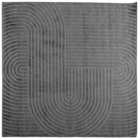 Tappeti per area HUARTE Antracite 120 x 120 cm Poliestere - Foto 1