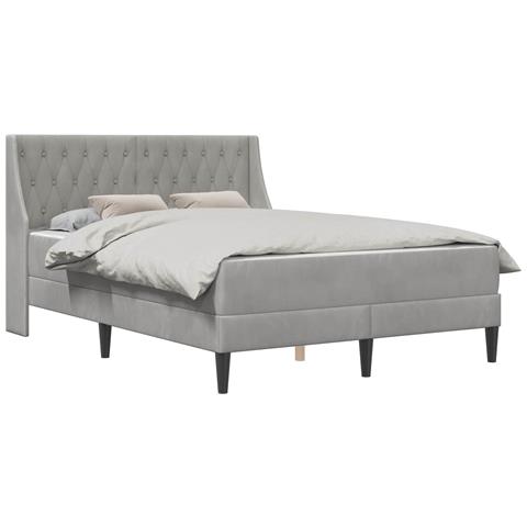Struttura letto con materasso Grigio chiaro 180 x 200 cm - Foto 1