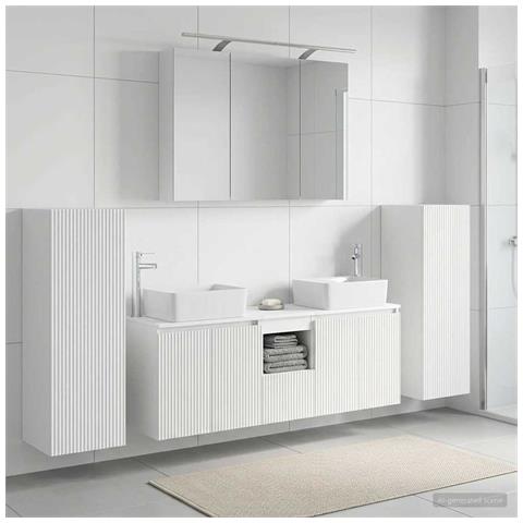 Set di mobili per il bagno 6 pcs Bianco - Foto 2