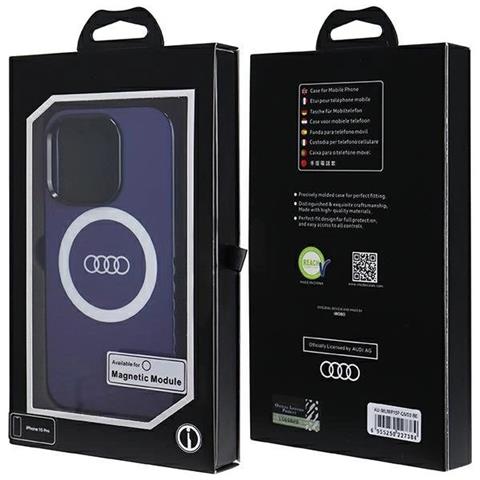Audi Iml Big Logo Magsafe Case Per Iphone 15 Pro - Blu - Foto 7