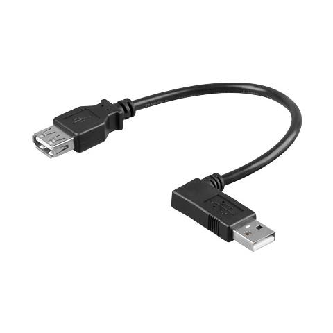 Cavo USB 2.0 A maschio angolato / A femmina 0,15 m - Foto 1