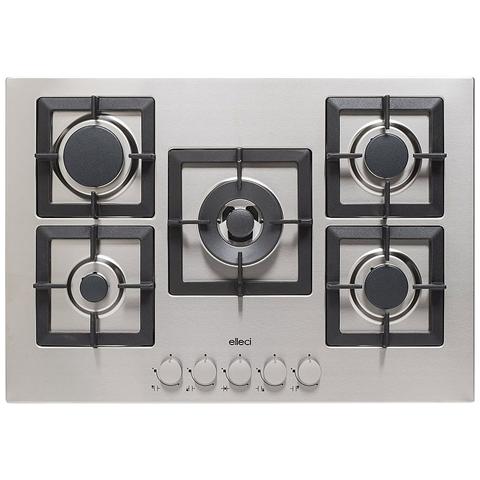ELLECI Piano Cottura PIAP751INCS a Gas 5 Fuochi Gas Colore Inox ELLECI Piano Cottura PIAP751INCS a Gas 5 Fuochi Gas Colore Inox