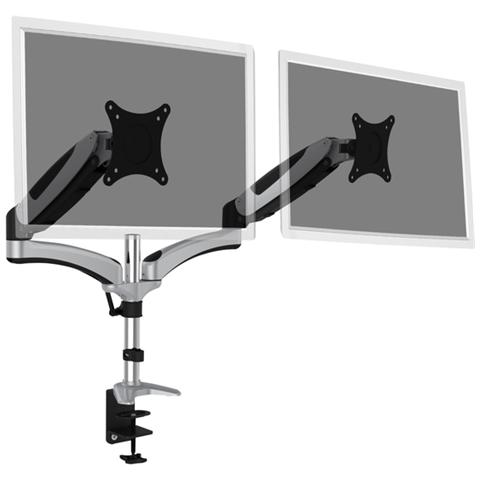 Supporto Da Tavolo Per Due Schermi Led / Lcd Con Molla A Gas - Foto 2