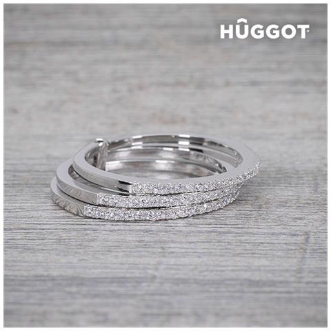 Anello In Argento Sterlina 925 Con Zirconi Three Hûggot - Foto 1