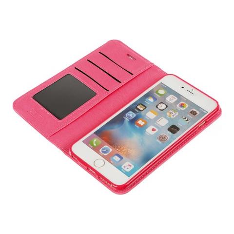 Wallet Folio Case, Cover A Libro - Apple Iphone 6 Plus / 6s Plus - Cherry - Foto 3