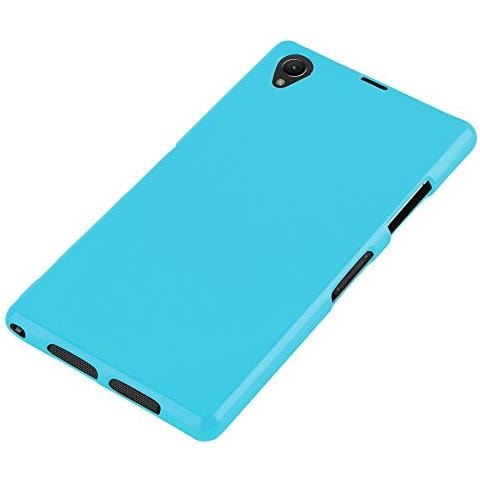 Custodia Per Sony Xperia Z1 In Jelly Celeste - Morbida Cover Protettiva Sottile Di Silicone Tpu Con Bordo Protezione - Ultra Slim Case Antiurto Gel Back Bumper Guscio - Foto 2