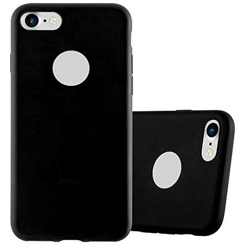 Custodia Compatibile Con Apple Iphone 7 / 7s / 8 / Se 2020 In Candy Nero - Coperchio Protettivo In Silicone Tpu Flessibile - Foto 1