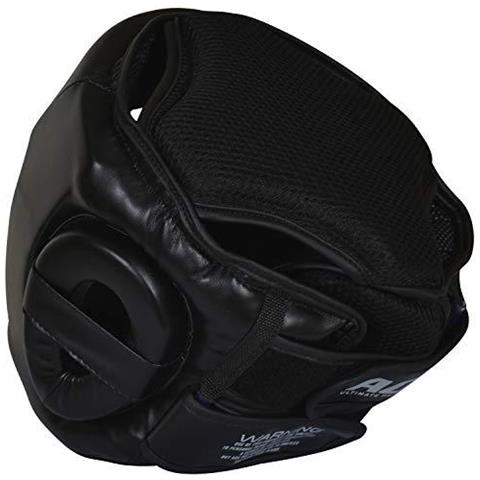 Protezione Boxe Caschetto Di Addestramento Di Mma Copricapo Muay Thai Completa Protezione Di Fronte Sparring Testa Del Casco Guardia (nero S) - Foto 2