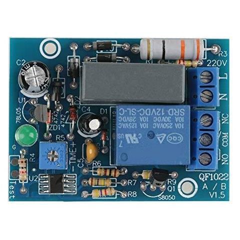 Ac 220v Timing Delay Timer Spegnere Linterruttore Tempo Modulo Rel 10a 250v Ac 10a 30v Dc (0 10 Secondi) - Foto 4