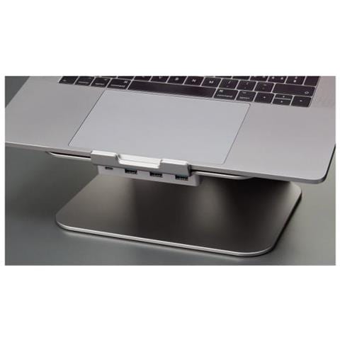 Usb-c Attach Dock Prostand 4k, Usb-c, 3x Usb 3.0, Hdmi, Mini-dp, Gigabit, 2x Usb-c, Silver - Foto 2