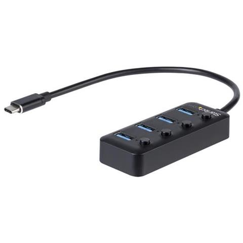 Hub USB-C a 4 porte - 4x USB-A con Swith On / Off Individuale - Foto 2