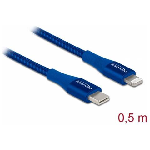 85415 cavo Lightning 0,5 m Blu - Foto 2