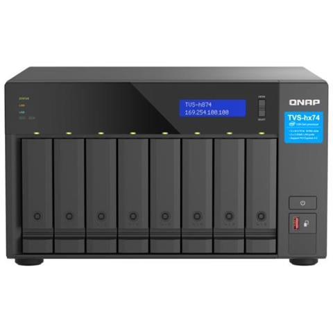 NAS Tower TVS-h874 Intel Core i5-12400 RAM 32 GB DDR4 Sistema QuTS Hero Collegamento LAN - Foto 1