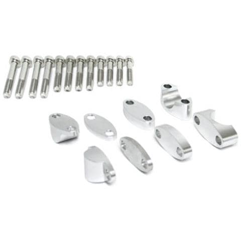 Kit Rialzi Per Manubrio 28.6 Mm Grigi - Foto 1