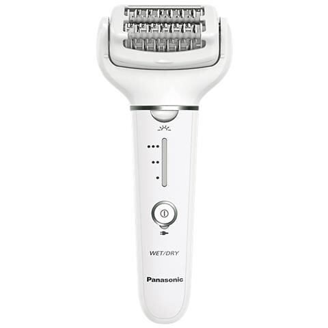 Epilatore Ricaricabile Wet & Dry ES-EY31-W503 Doppi Dischi con 60 Pinzette Testina Orientabile a 90° 2 Diversi Accessori Colore Bianco - Foto 1