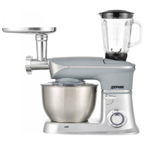 Robot da Cucina ZHC130DX Capacità 7 L Potenza 1300 W Colore Grigio, Argento, Acciaio Inossidabile + Blender da 1.5 Litri - Foto 2