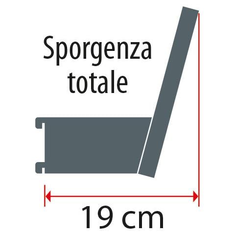 Staffe Per Fissaggio Testata Luminosa Ai Montanti, 2 Pz - S - 7 Cm - Foto 3