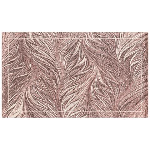 Tappeto Arredo Salotto Antiscivolo Scendiletto Camera Dis. Dallas By Suardi 65x110(Set 2) Rosa - Foto 1