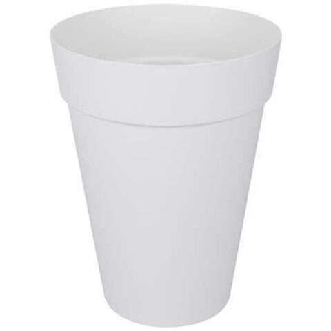 Vaso Ø 42 Cm Bianco Polipropilene Plastica Rotondo - Foto 1