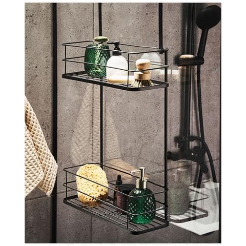 Scaffale Pensile Tayasu Metallo Nero - Foto 8