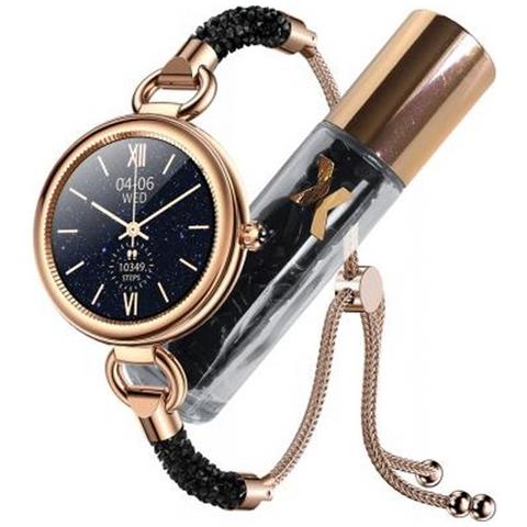 Smartwatch FW51 Cristallo IP68 Display 1.09" Bluetooth Colore Oro - Foto 1