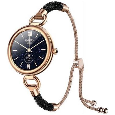 Smartwatch FW51 Cristallo IP68 Display 1.09" Bluetooth Colore Oro - Foto 2