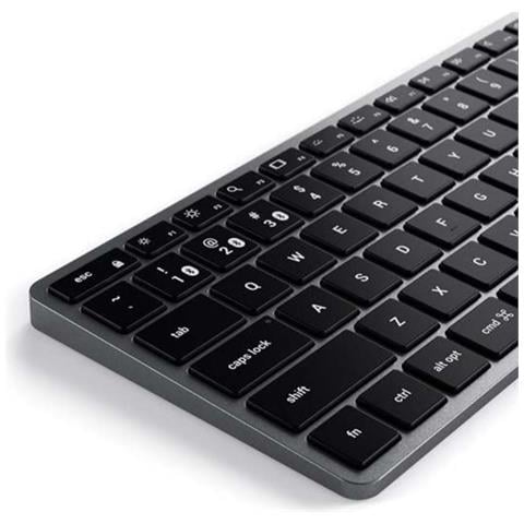 Tastiera Slim X1 Bluetooth Usb-c Qwerty Retroilluminazione E Compatta, Grigio - Foto 10