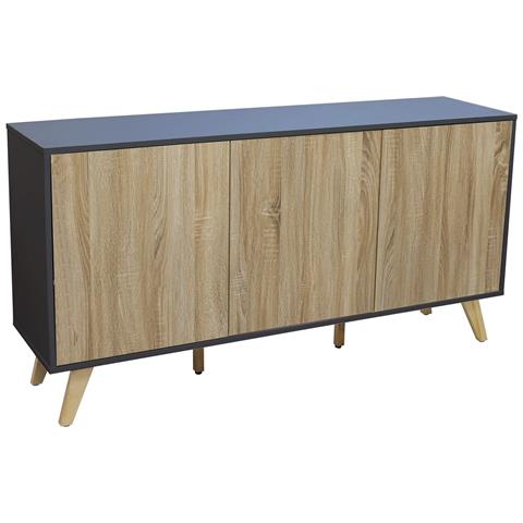 Mobile Credenza Da Interno Salotto Moderno In Legno Nobilitato Bilaminato Con Ante Push And Pull Linea Elegance - Foto 1