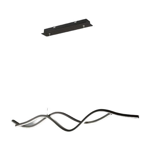Lampadario A Sospensione A Led Sinuo 36w Nero 3666-45-101 Fabas Luce - Foto 1