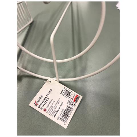 Wire Porta Rotolo Metallo 11x16cm - Foto 3